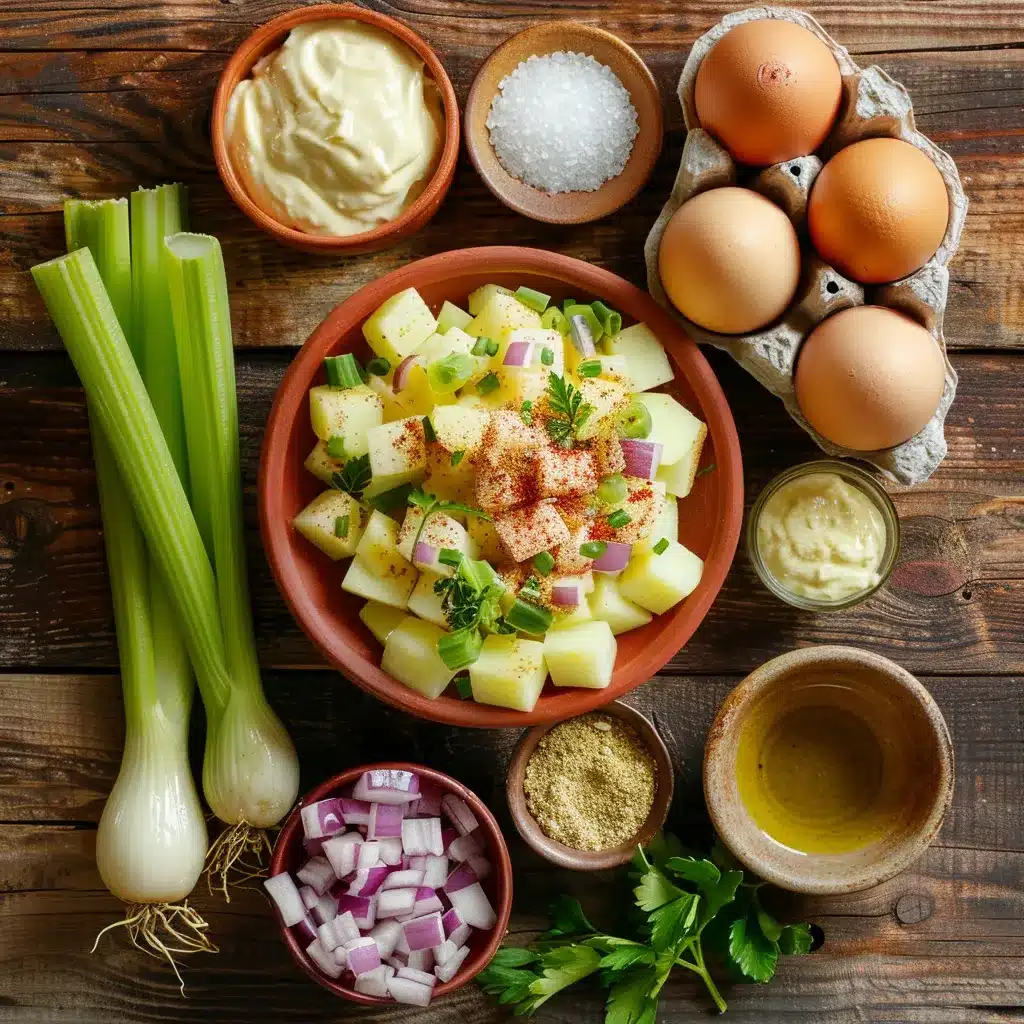 Pot of yellow potatoes boiling in salted water on a stove