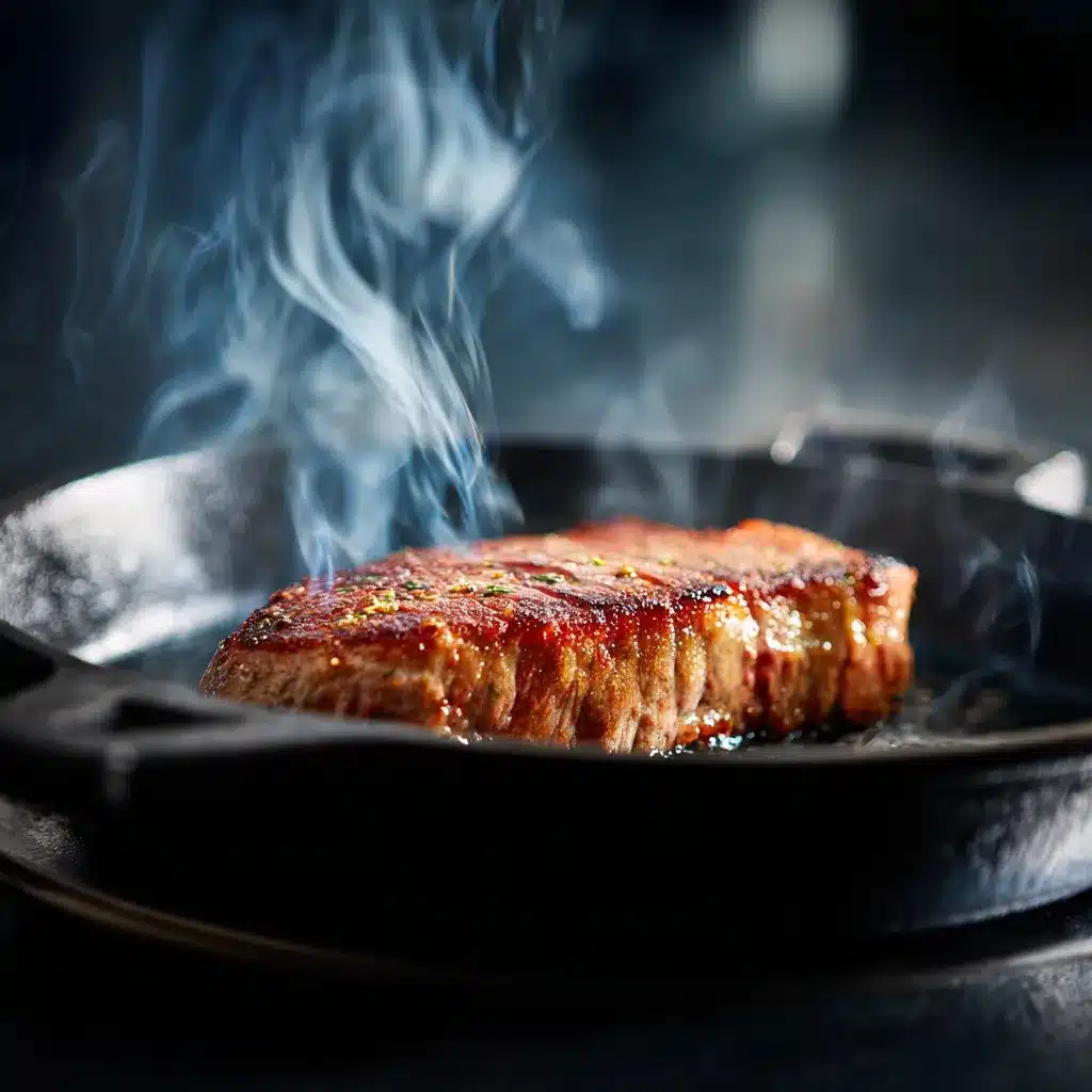 searing beef blade steak
