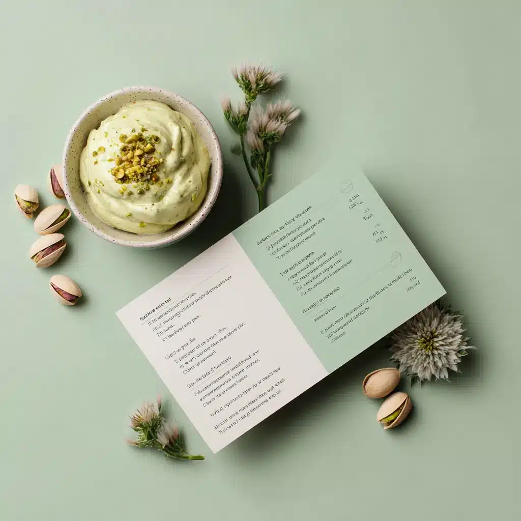 printable recipe card for pistachio fluff recipe with background image