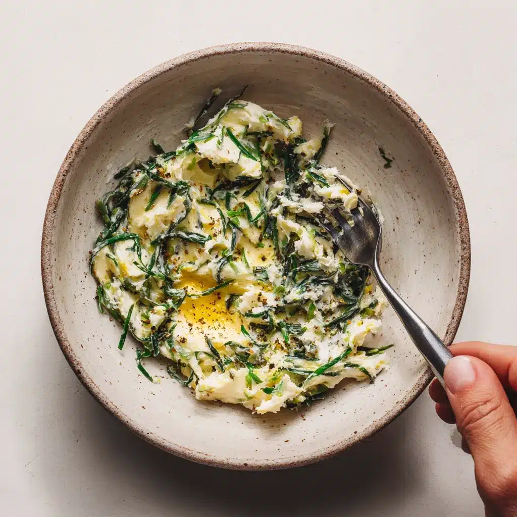 mixing ramps into butter