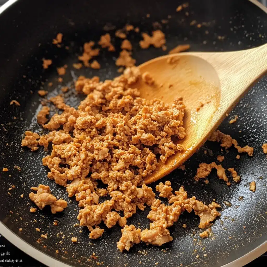 Step 2 of high protein pasta recipe