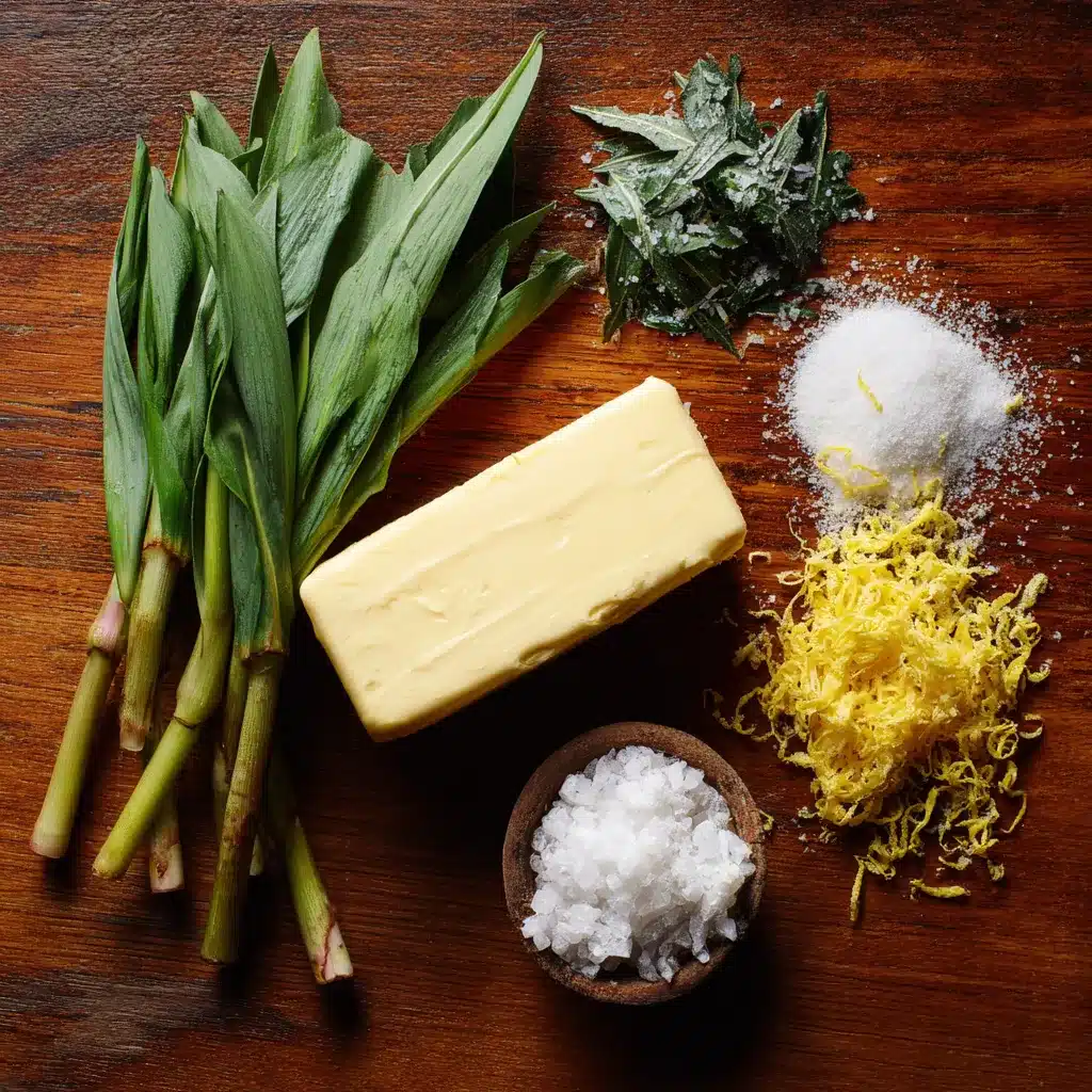ramp butter ingredients on table