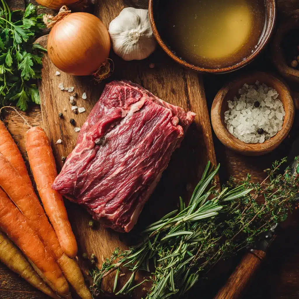 beef blade meat recipe ingredients layout