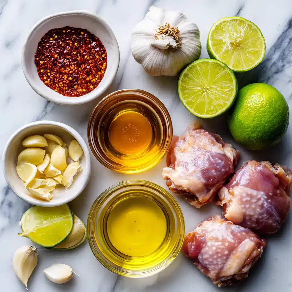 Ingredients for chipotle honey chicken recipe