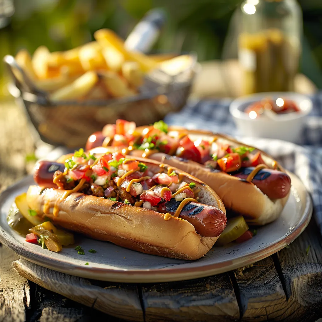 Printable recipe card for air fryer hot dog recipe