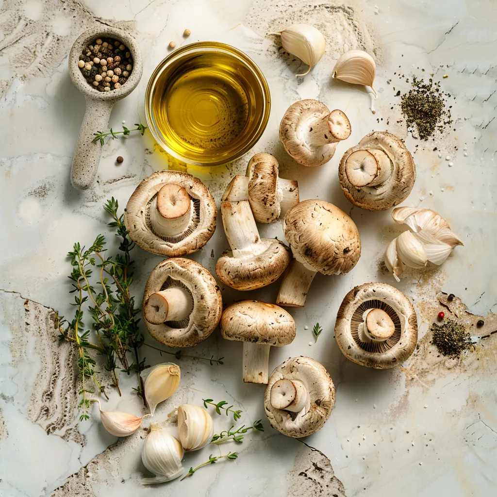 Ingredients for air fryer mushroom recipes