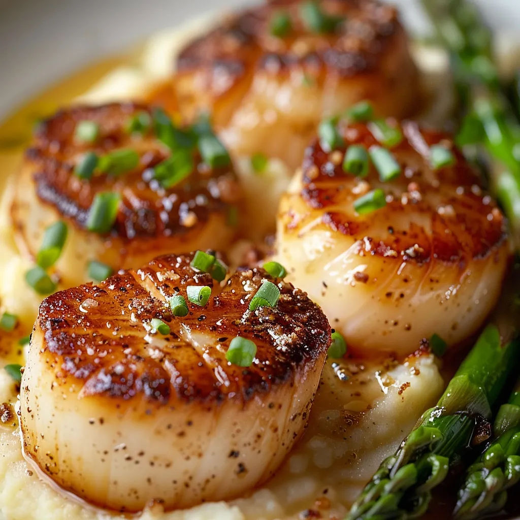 air fryer scallops printable recipe card