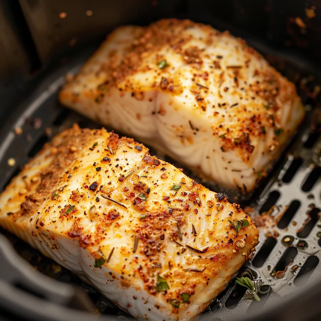 air fryer tilapia cooking process