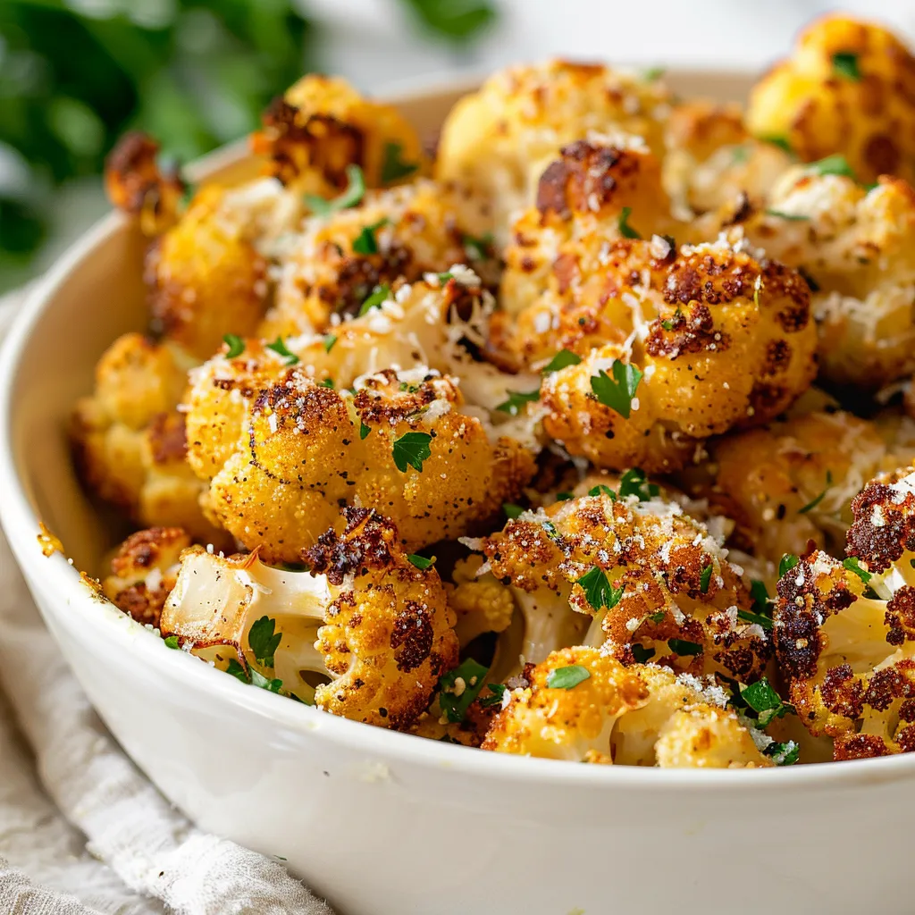 Crispy Parmesan Roasted Cauliflower (Oven-Baked Perfection!)