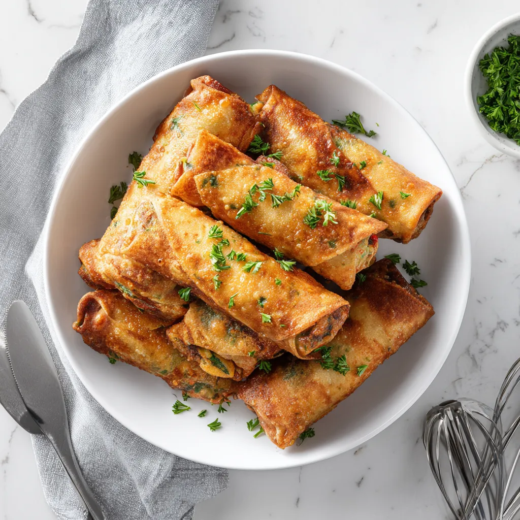 Spicy Jalapeño Popper Egg Rolls