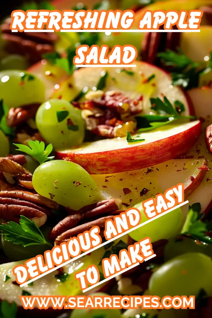 Apple Grape Salad with Pecans and Cranberries