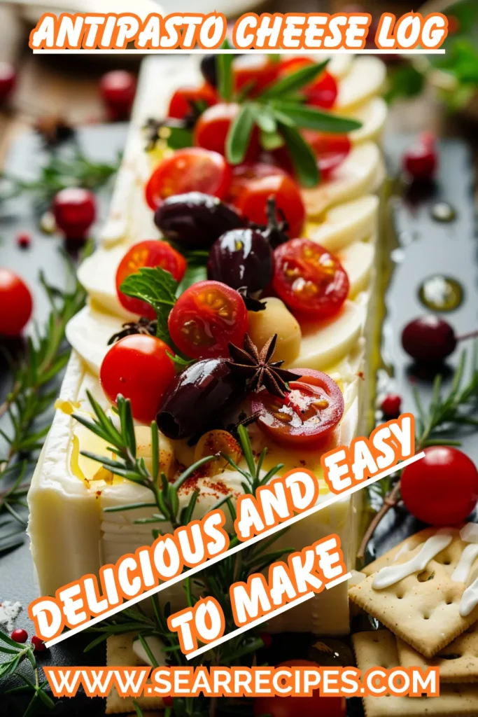 Antipasto cream cheese log recipe.