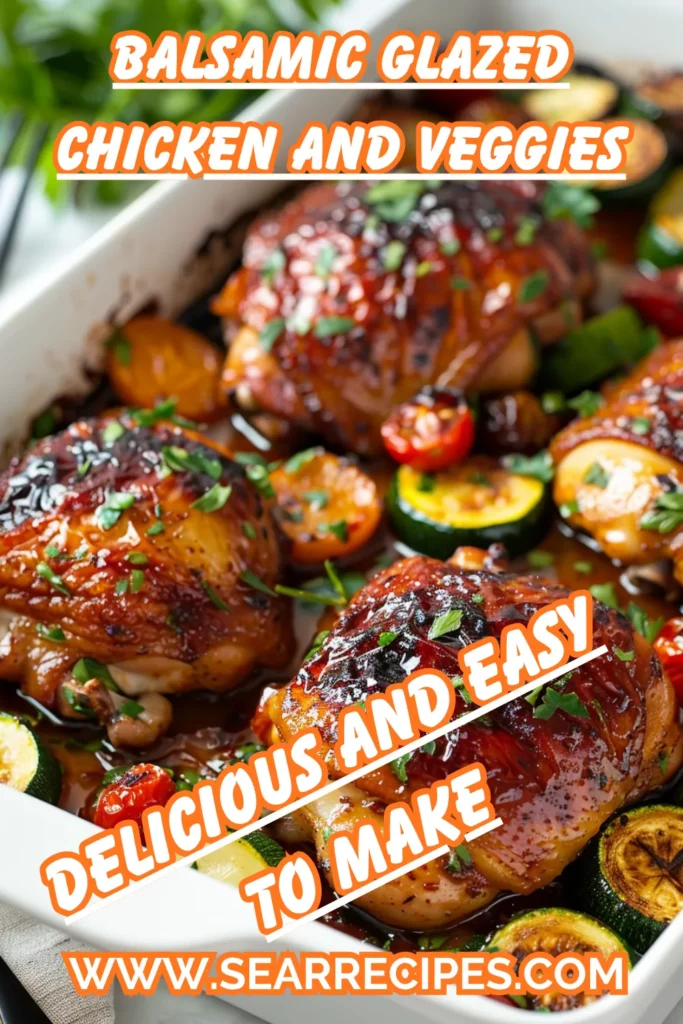 Easy Sheet Pan Balsamic Chicken and Roasted Veggies
