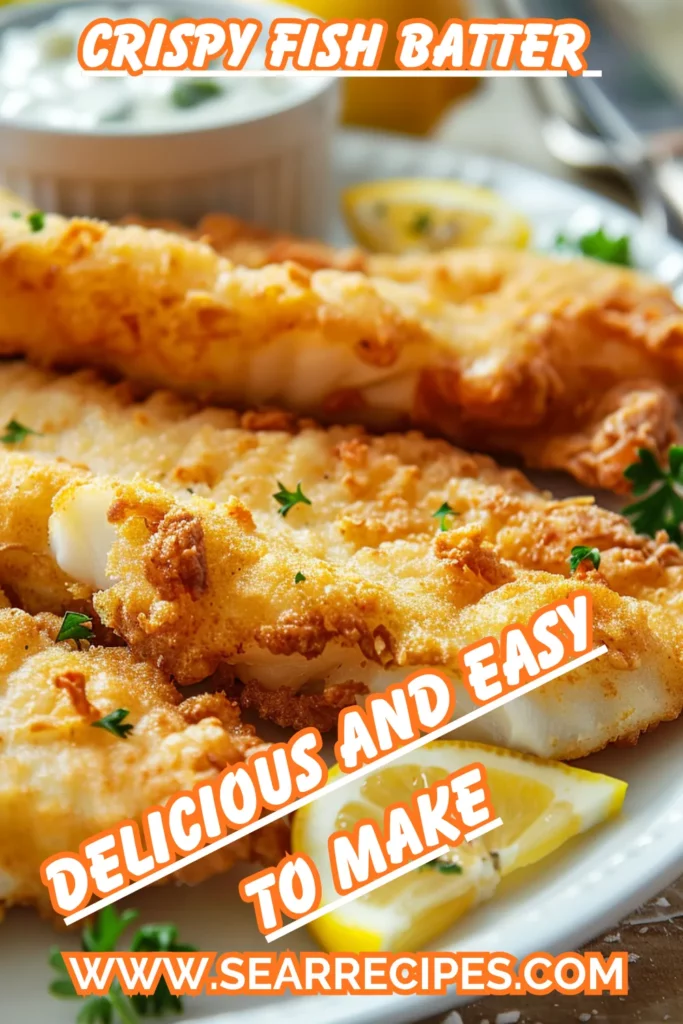 Crispy fish batter recipe