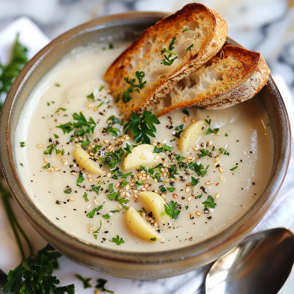 Country French garlic soup recipe