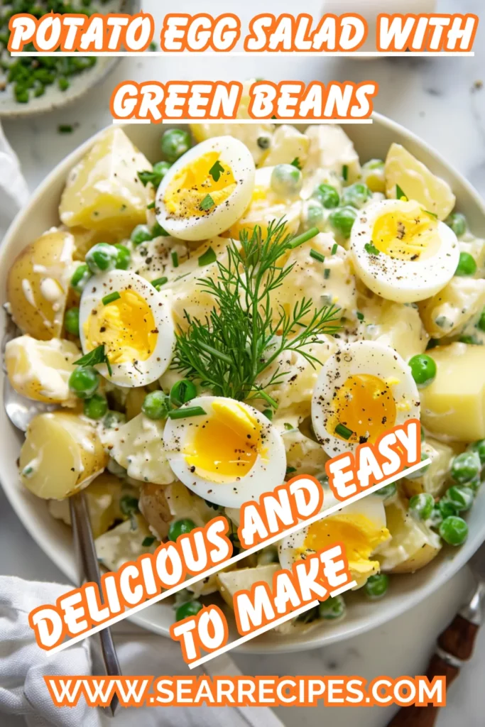 Herbed potato and egg salad with green beans