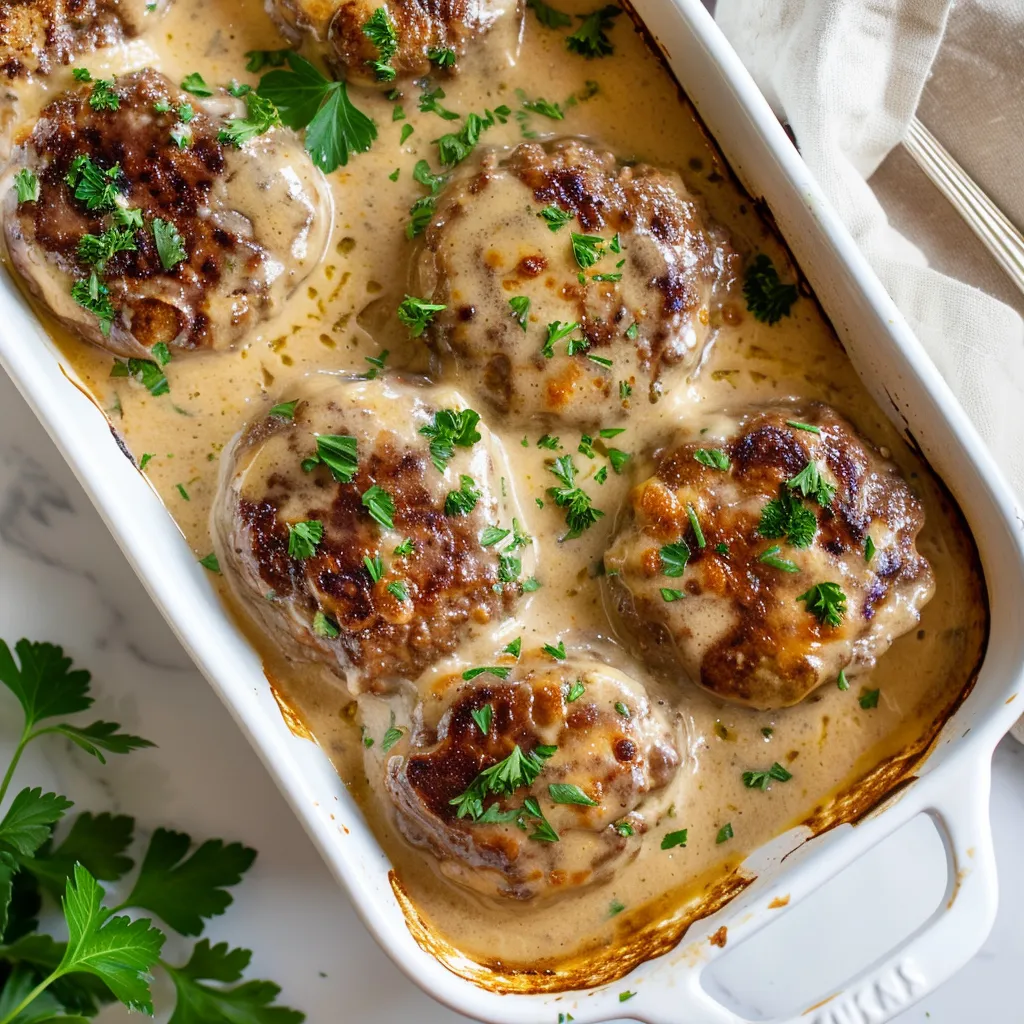 Amish Hamburger Steak Bake Recipe That’s Pure Comfort Food