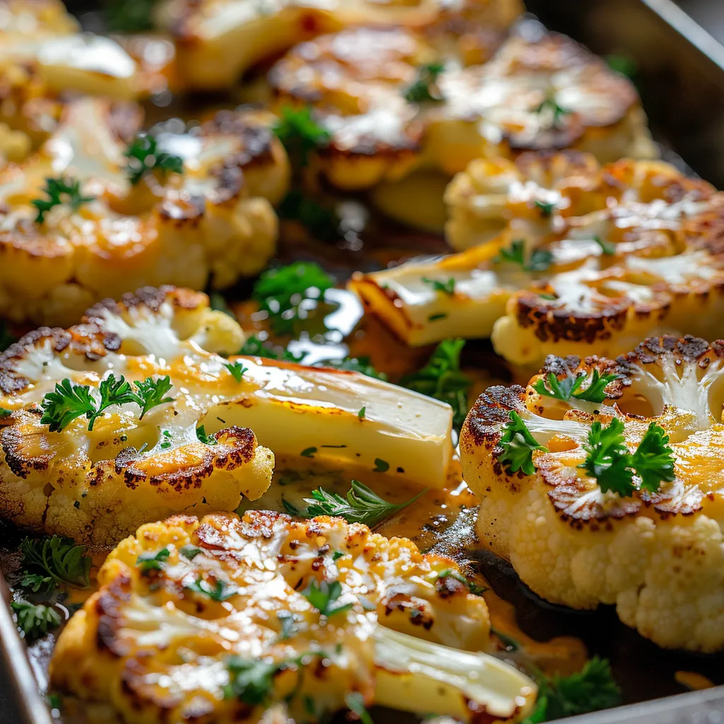 Crispy Cheesy Cauliflower Steaks (Easy Sheet Pan Dinner)
