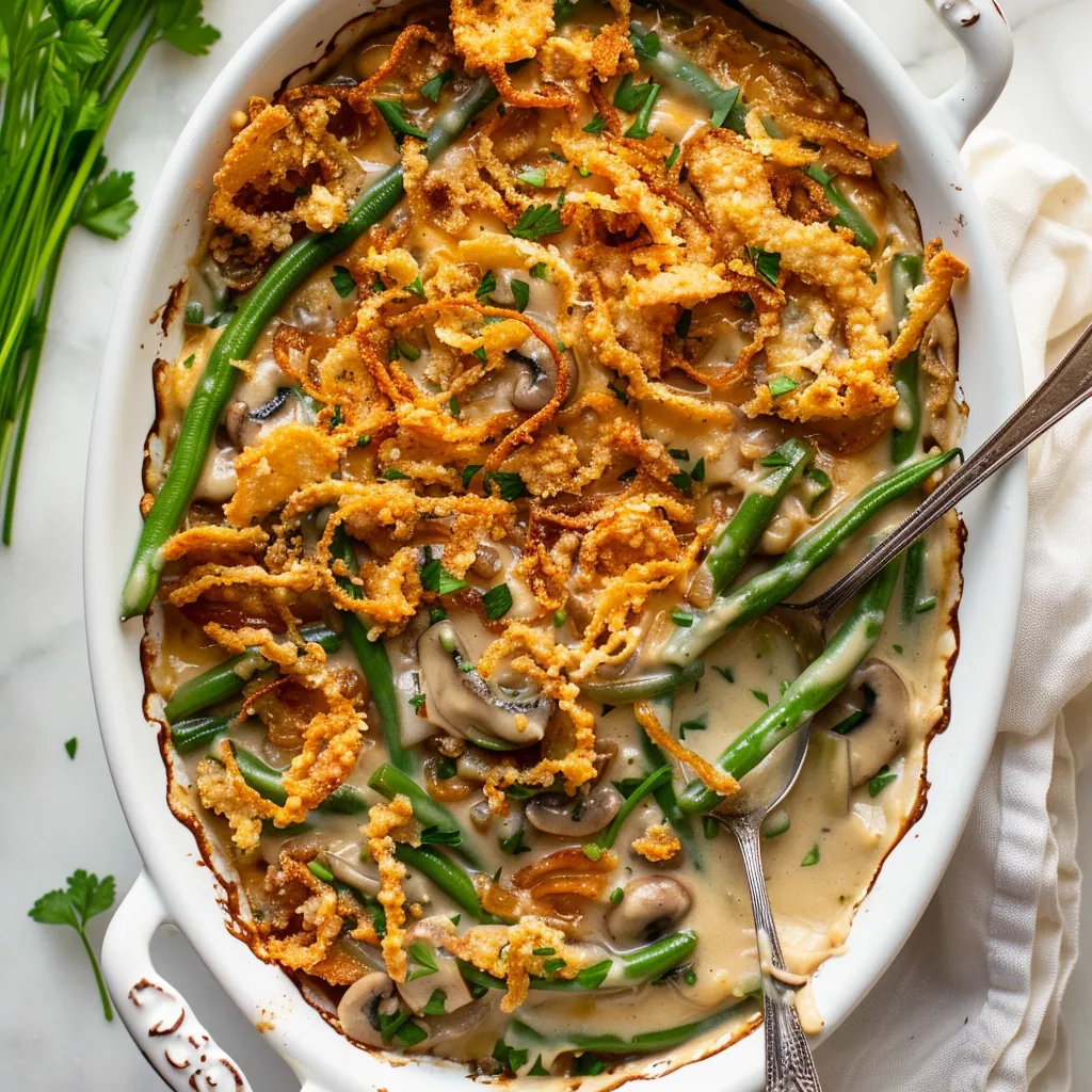 Mouthwatering Campbell’s Green Bean Casserole