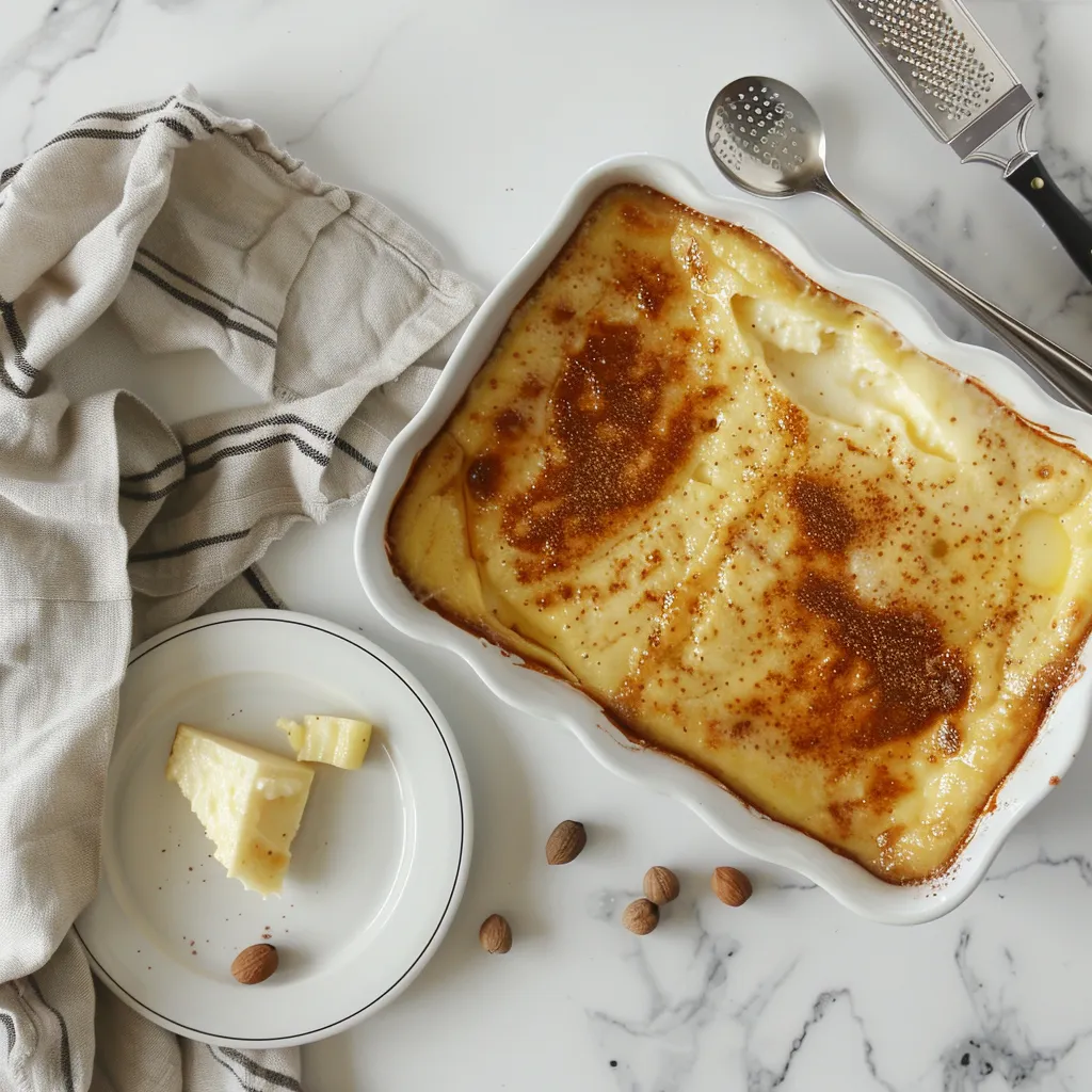 Old-Fashioned Custard Nutmeg Bake (Gluten-Free Vanilla Dessert)