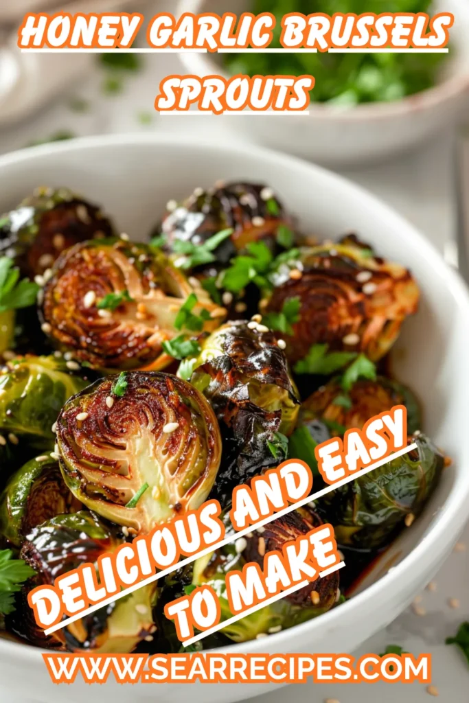 Honey garlic Brussels sprouts recipe
