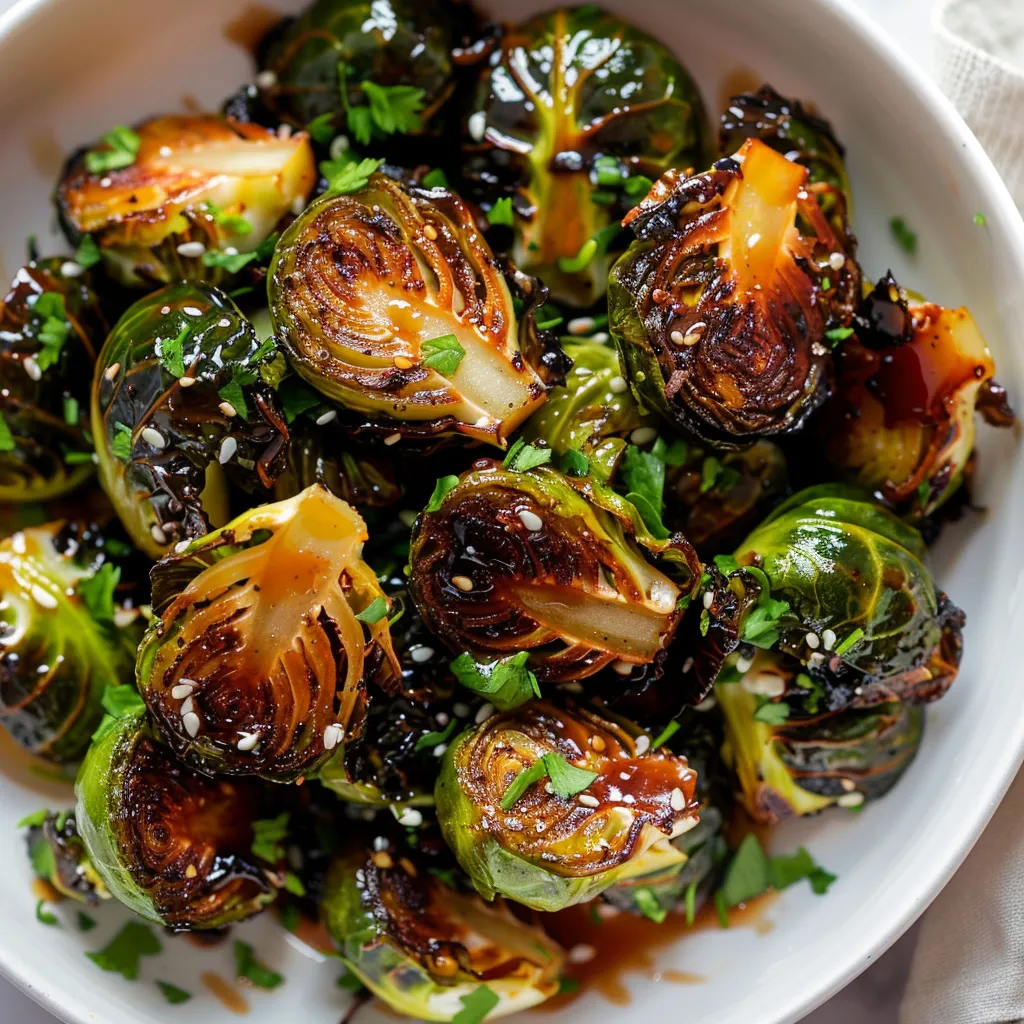 Honey Garlic Brussels Sprouts Recipe