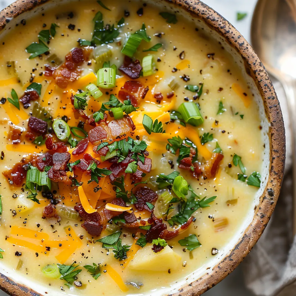 The Best Homemade Loaded Potato Soup