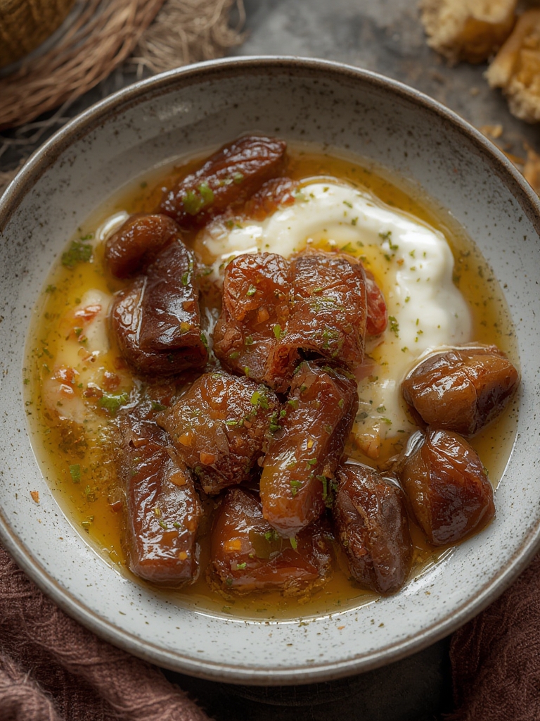 Butter Sautéed Dates over Greek Yogurt (The Viral Snack)