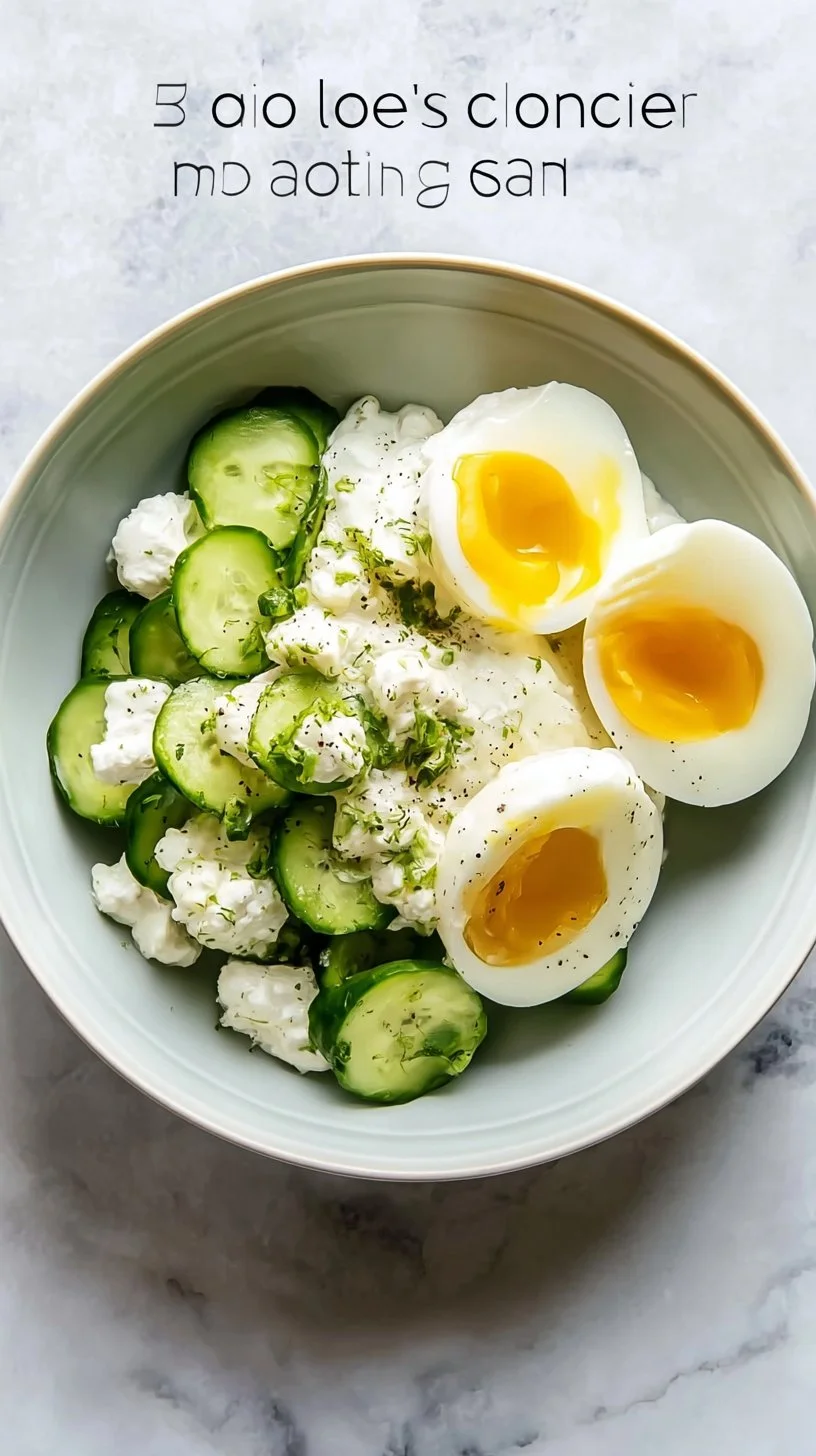 Wholesome Bliss: Cottage Cheese with Egg and Veggies