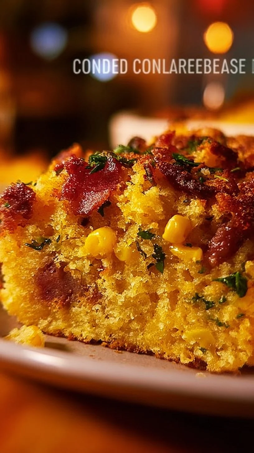 Hearty Southern Loaded Cornbread Casserole