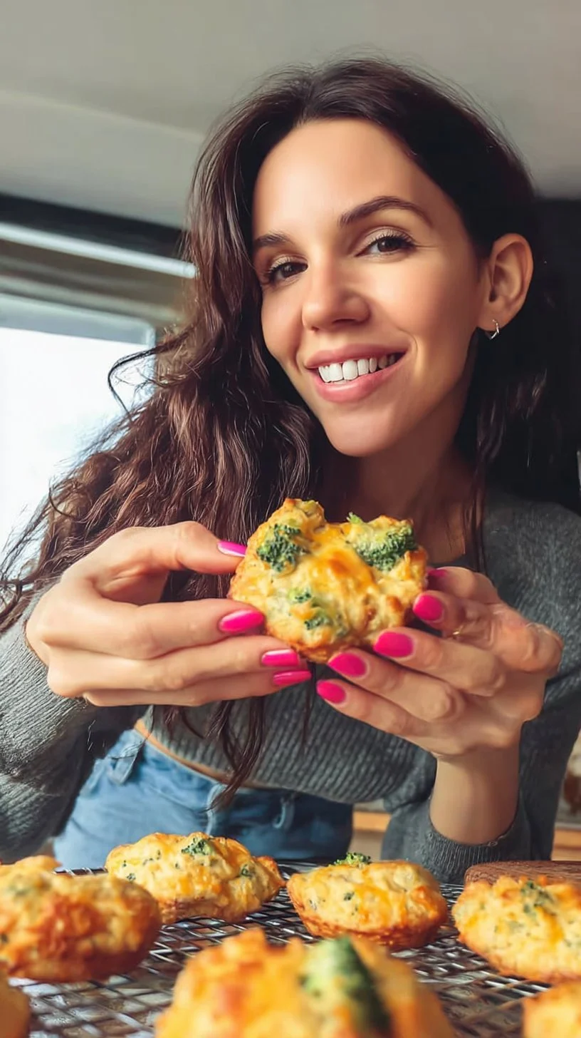 Savory Broccoli Cheddar Egg Biscuits