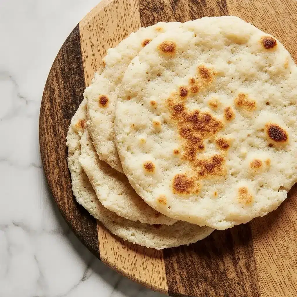 2-ingredient cottage cheese flatbread served on a plate