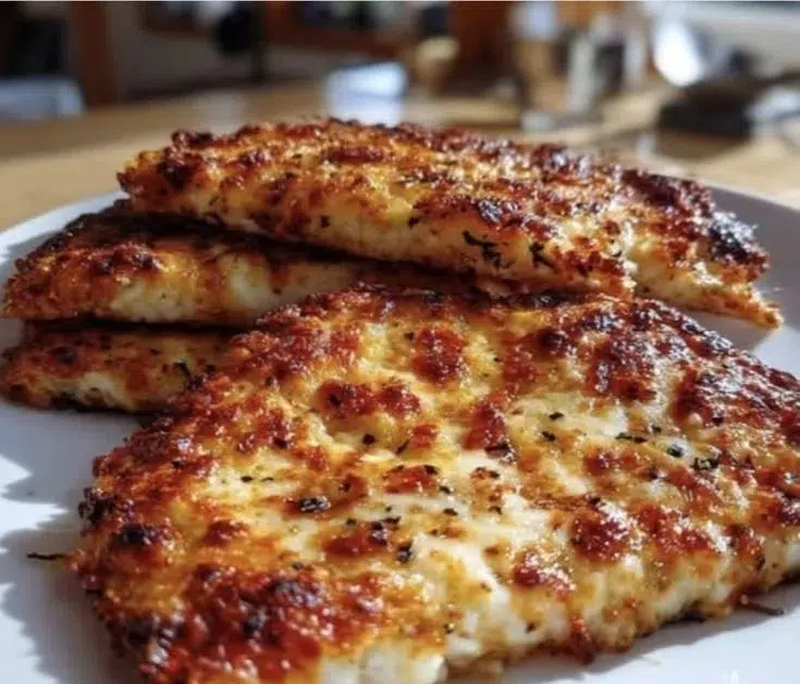 3-Ingredient cottage cheese pizza crust ready to serve with toppings