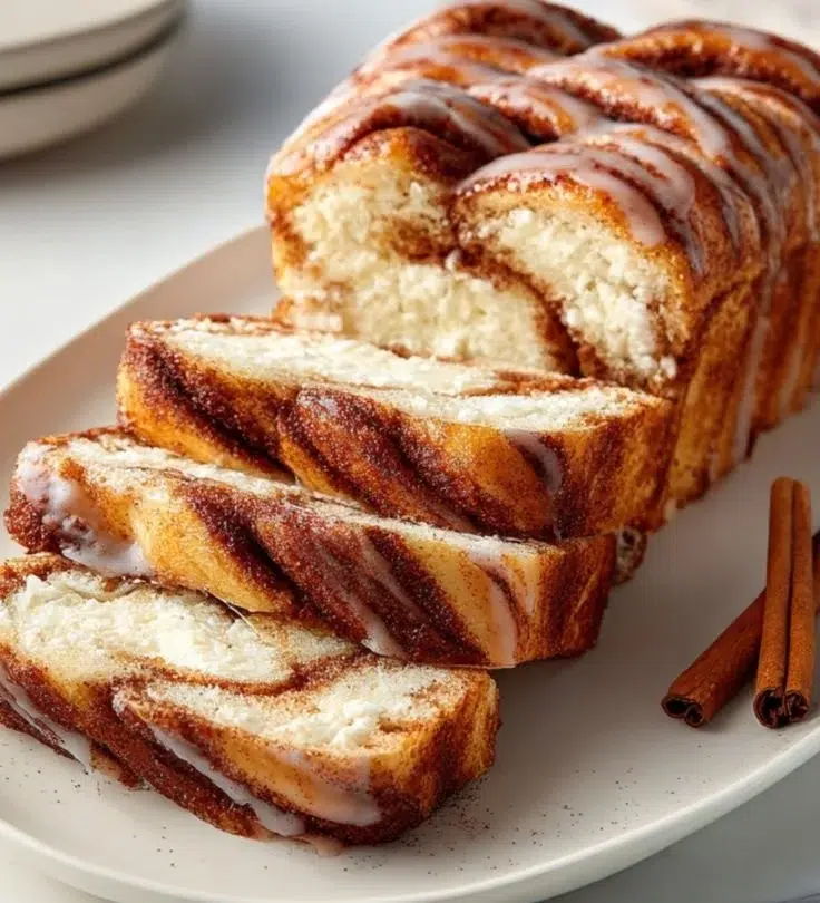 Cinnamon Roll Cottage Cheese Loaf