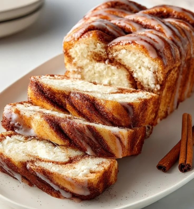 Cinnamon Roll Cottage Cheese Loaf