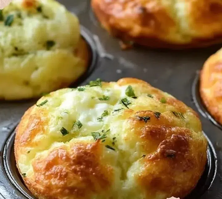 Cottage Cheese Egg Muffins loaded with veggies in a muffin tin