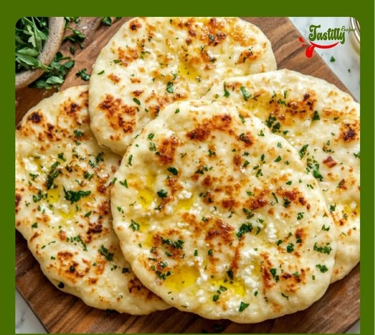 Homemade cottage cheese flatbreads topped with fresh ingredients.