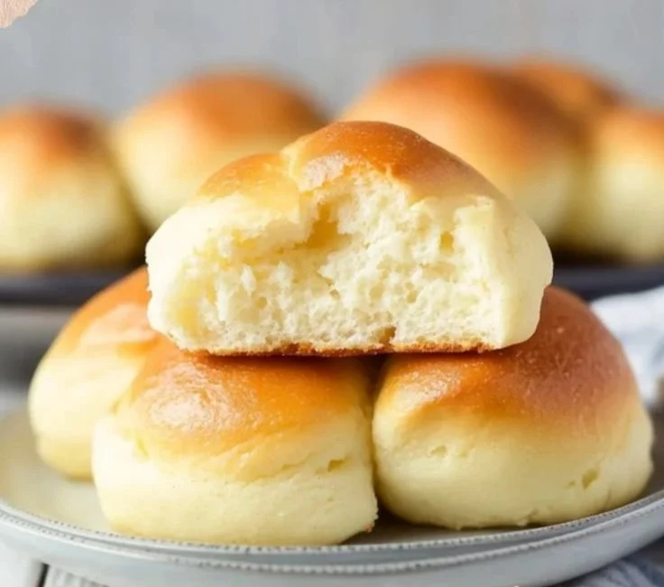 Fluffy cottage cheese cloud bread fresh out of the oven