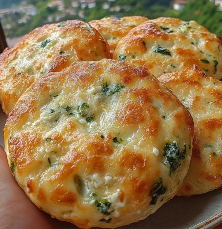 Easy Spinach Cottage Cheese Flat Bagels