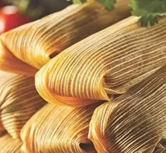 Homemade Mexican tamales ready to be enjoyed