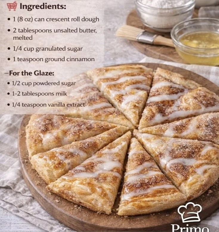 Delicious snack recipes showcasing crescent roll desserts and sweet bread options.