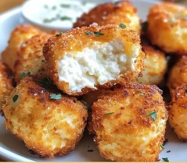 Two Ingredient Cottage Cheese Tots served on a plate