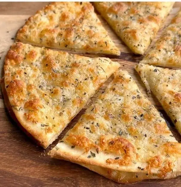 Delicious viral TikTok garlic bread fresh out of the oven